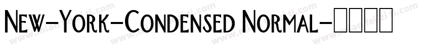 New-York-Condensed Normal字体转换